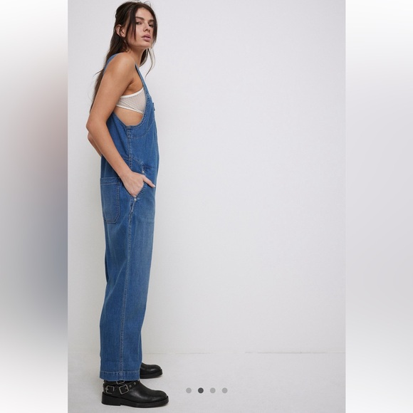 NWOT Free People Jude overalls size XS - Picture 2 of 7